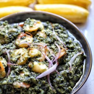 Ndolé with Plantains