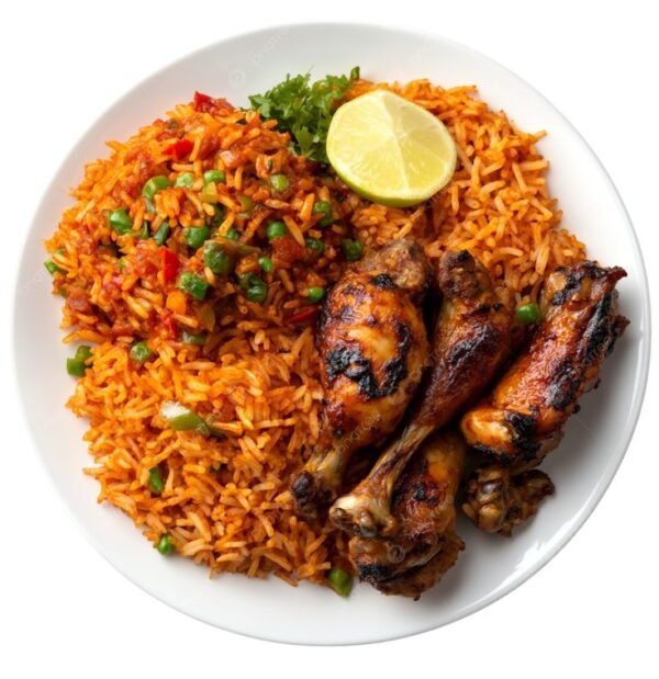 Jollof Rice with Grilled Chicken