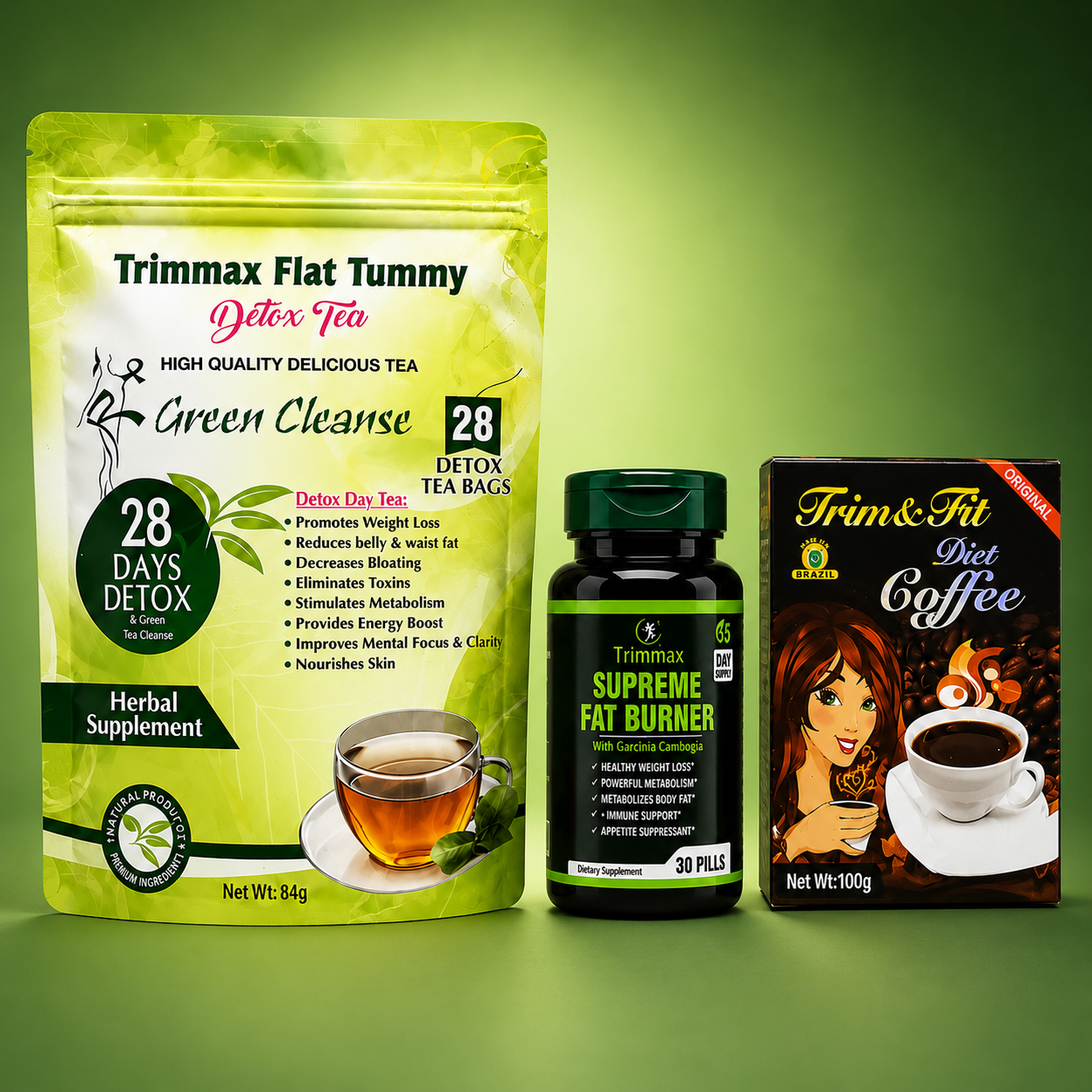 Green Detox Trio Product Display