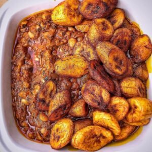 Beans and Fried Plantains