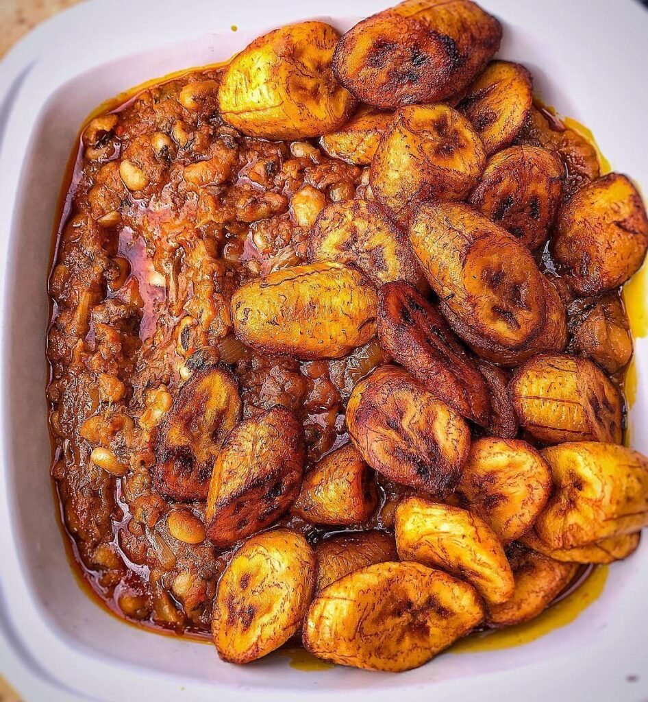 Beans and Fried Plantains