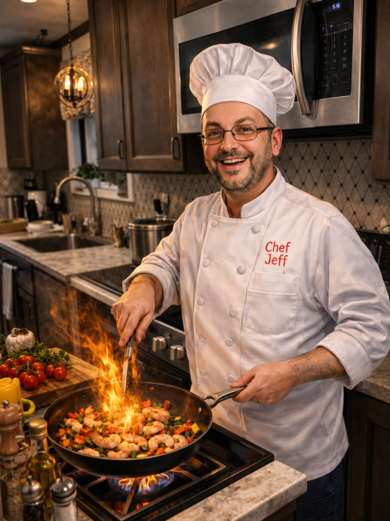 Jef Christ, Continental Meal Master at Blessome's Kitchen